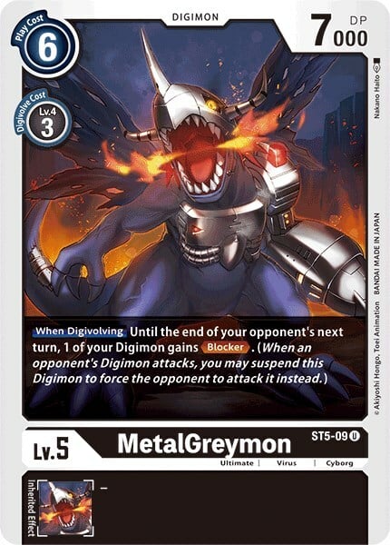 MetalGreymon Card Front