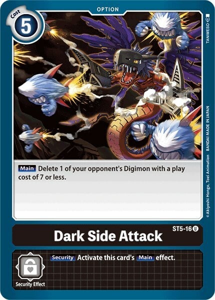 Dark Side Attack Card Front
