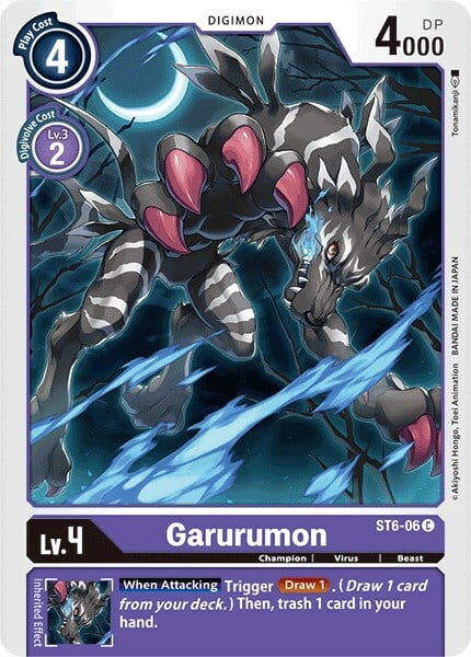 Garurumon Card Front