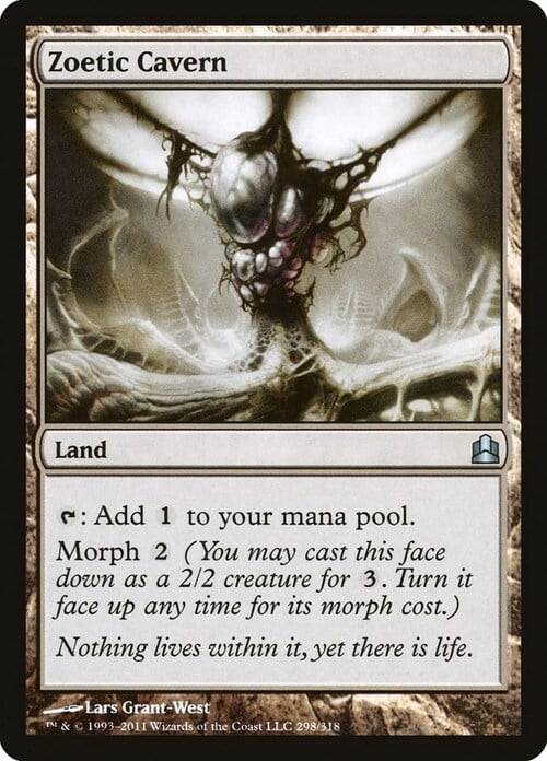 Zoetic Cavern Card Front