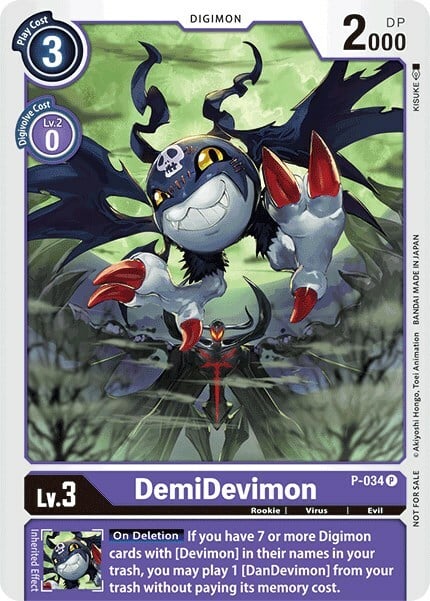 DemiDevimon Card Front