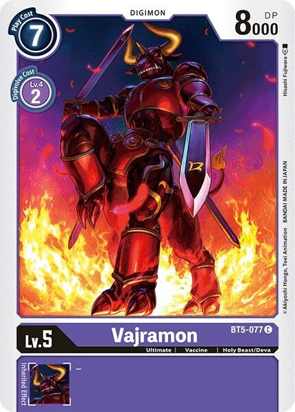 Vajramon Card Front