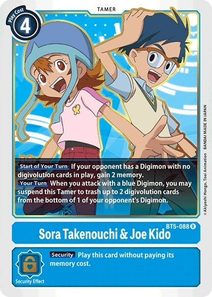 Sora Takenouchi & Joe Kido Card Front