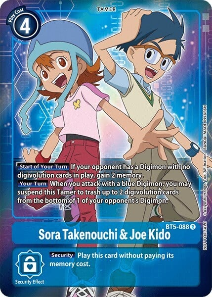 Sora Takenouchi & Joe Kido Card Front