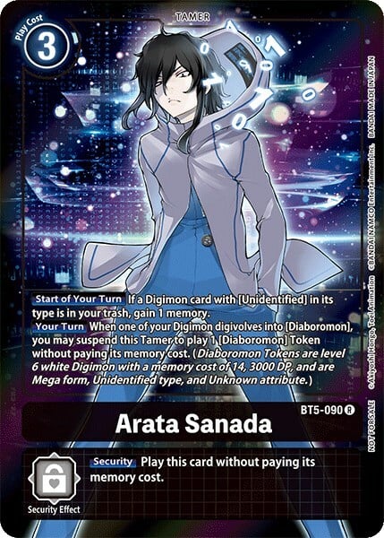 Arata Sanada Card Front
