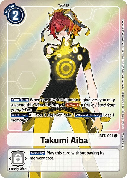 Takumi Aiba Card Front