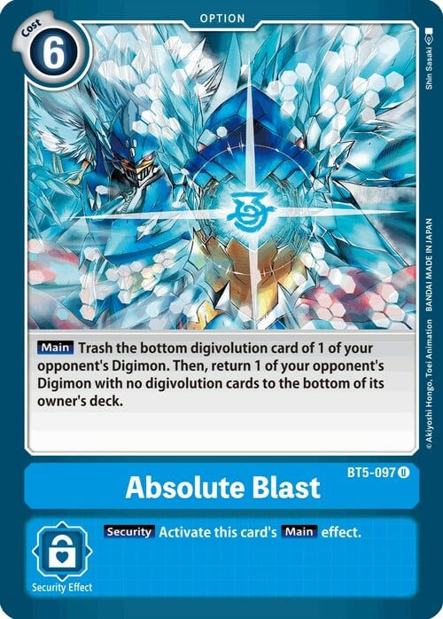 Absolute Blast Card Front