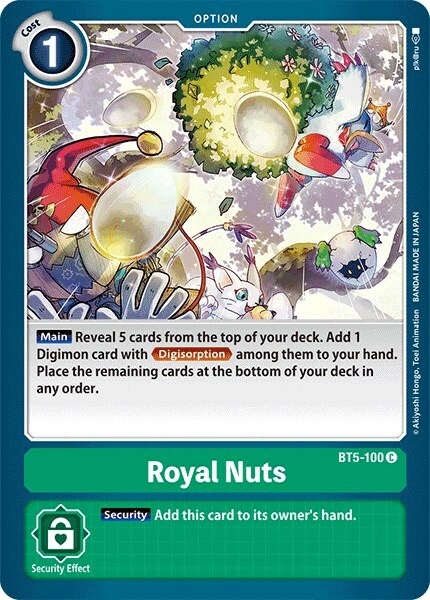 Royal Nuts Card Front