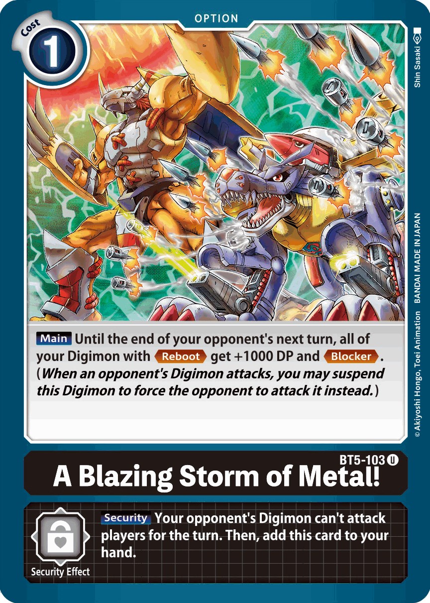 A Blazing Storm of Metal! BT-05: Battle Of Omni | Digimon | CardTrader