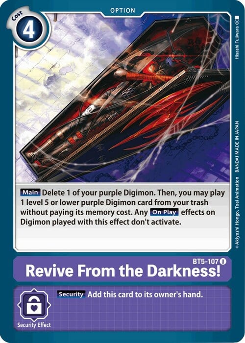 Revive From the Darkness! Card Front