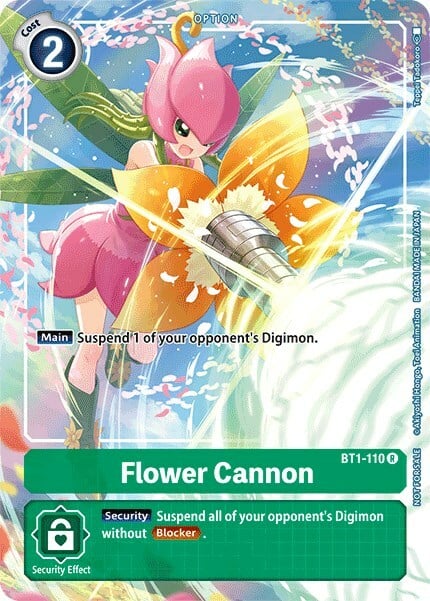 Flower Cannon Card Front