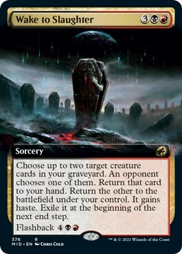 Wake to Slaughter Card Front