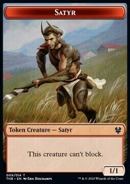 Satyr // Goblin Construct Card Front