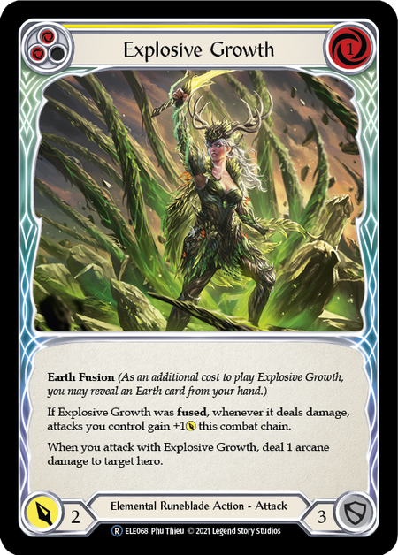 Explosive Growth - Yellow Card Front