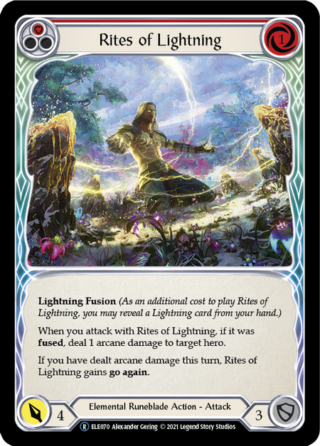 Rites of Lightning (Red) Card Front