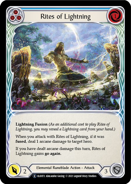 Rites of Lightning (Blue) Card Front
