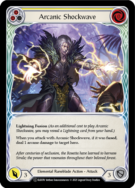Arcanic Shockwave - Yellow Card Front