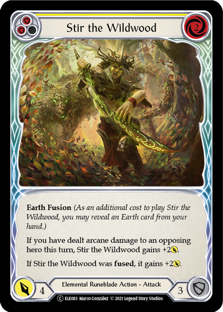 Stir the Wildwood (Yellow) Card Front