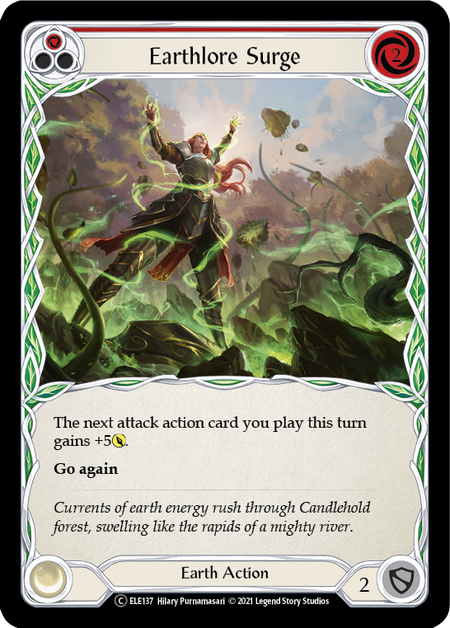 Earthlore Surge - Red Card Front