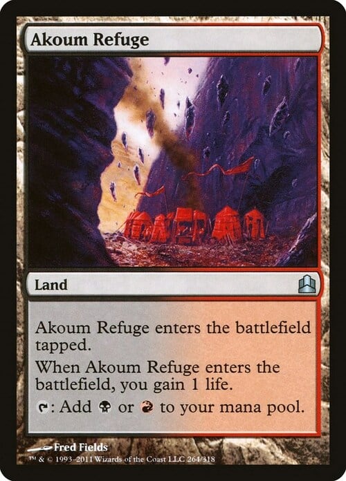 Akoum Refuge Card Front