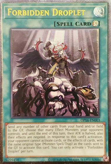 Forbidden Droplet Card Front