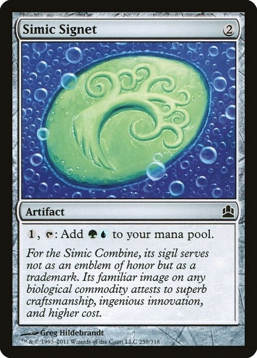 Sigillo Simic Card Front