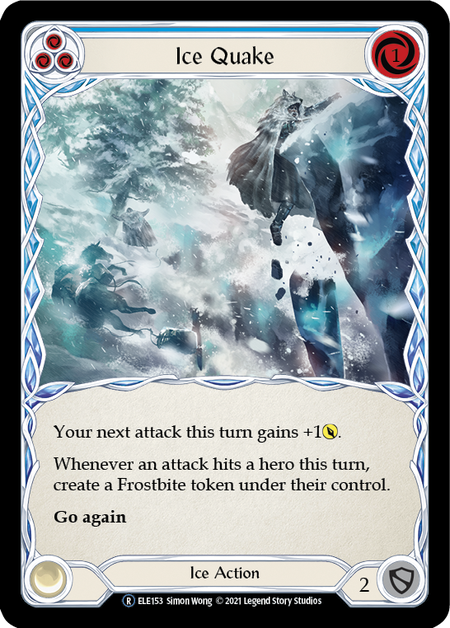 Ice Quake - Blue Card Front