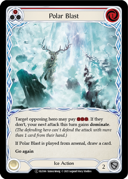 Polar Blast - Red Card Front
