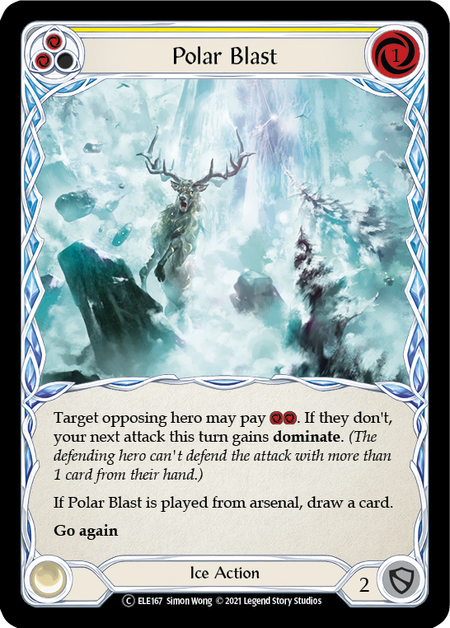 Polar Blast (Yellow) Card Front