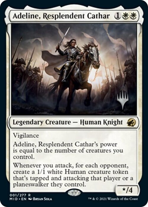 Adeline, Resplendent Cathar Card Front