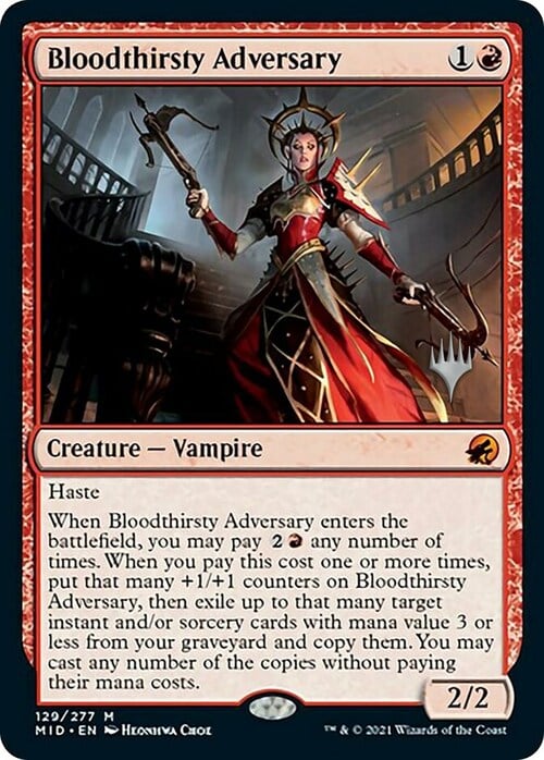 Bloodthirsty Adversary Card Front