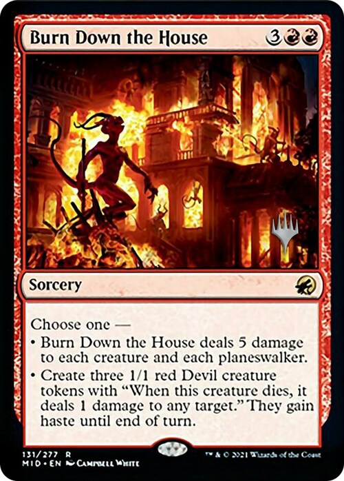 Burn Down the House Card Front