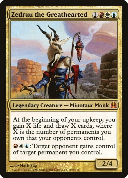 Zedruu the Greathearted Card Front