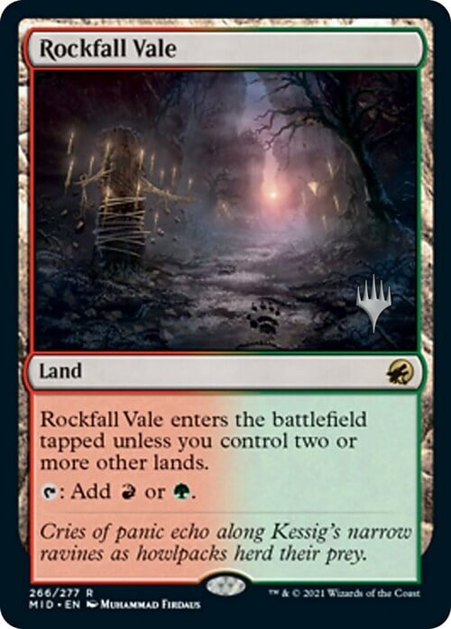 Rockfall Vale Card Front