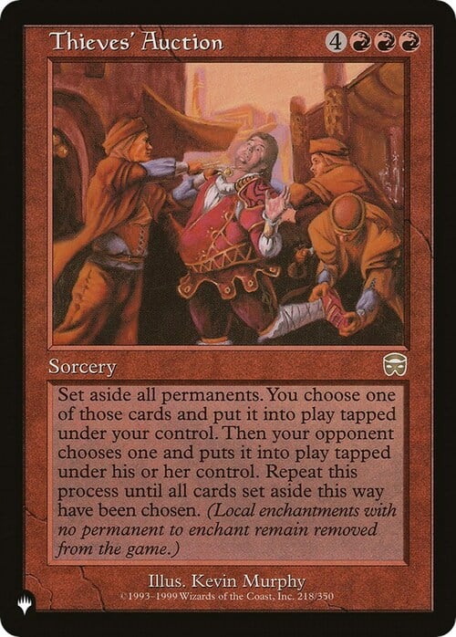 Thieves' Auction Card Front