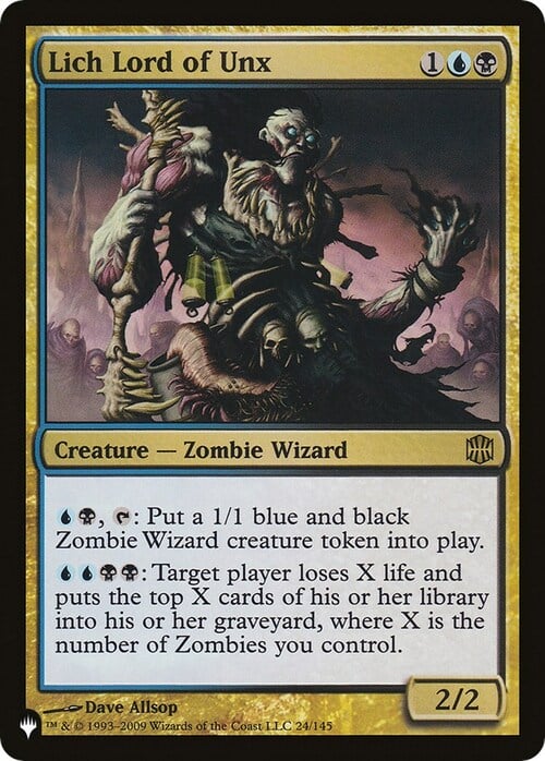 Lich Lord of Unx Card Front