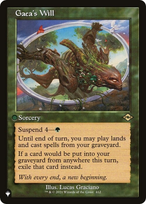 Gaea's Will Card Front