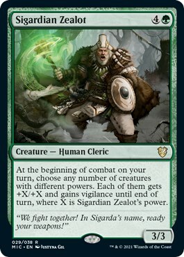 Sigardian Zealot Card Front