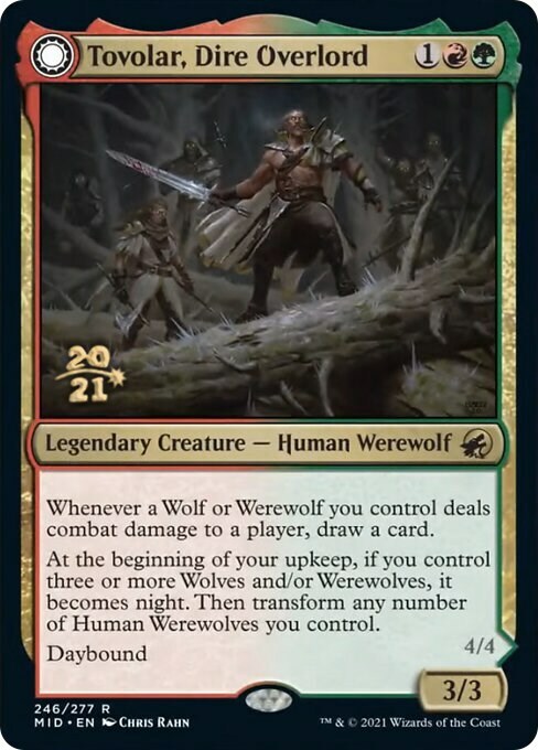 Tovolar, Dire Overlord // Tovolar, the Midnight Scourge Card Front