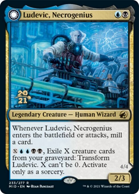 Ludevic, Necrogenius // Olag, Ludevic's Hubris Card Front
