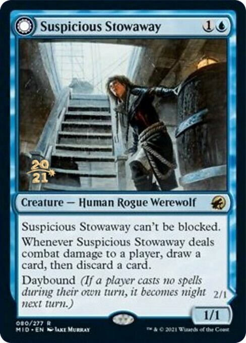 Suspicious Stowaway // Seafaring Werewolf Card Front