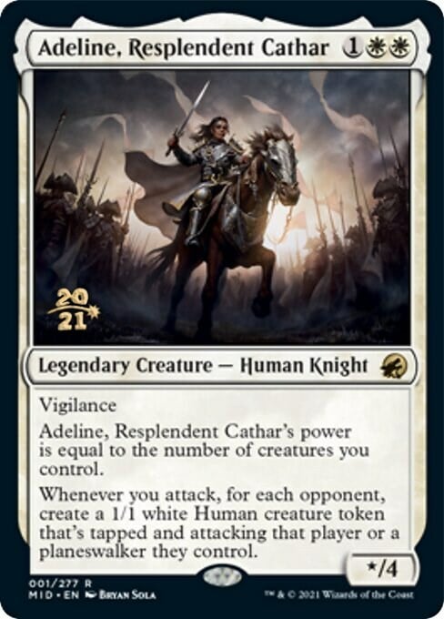 Adeline, Resplendent Cathar Card Front