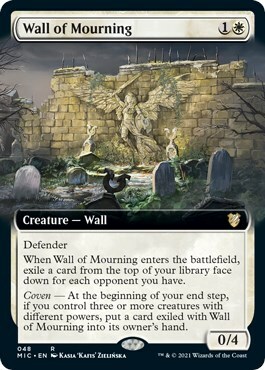 Wall of Mourning Card Front