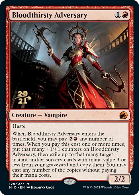Bloodthirsty Adversary Card Front