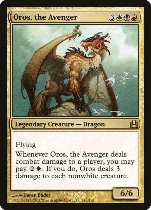 Oros, the Avenger Card Front