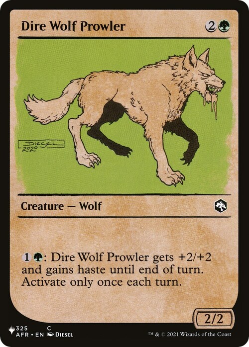 Dire Wolf Prowler Card Front