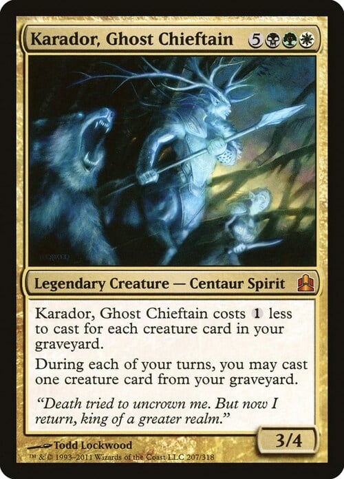 Karador, Ghost Chieftain Card Front
