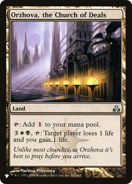 Orzhova, the Church of Deals Card Front