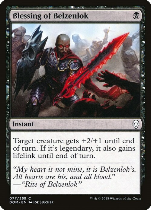 Benedizione di Belzenlok Card Front
