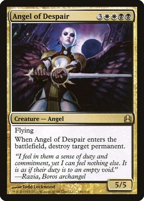 Angel of Despair Card Front